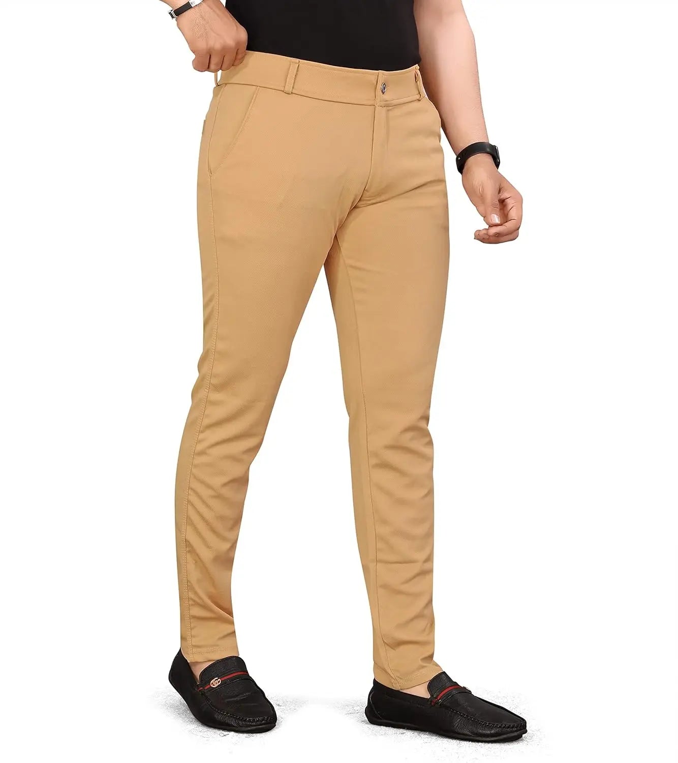 Black And Khaki Combo trouser pants