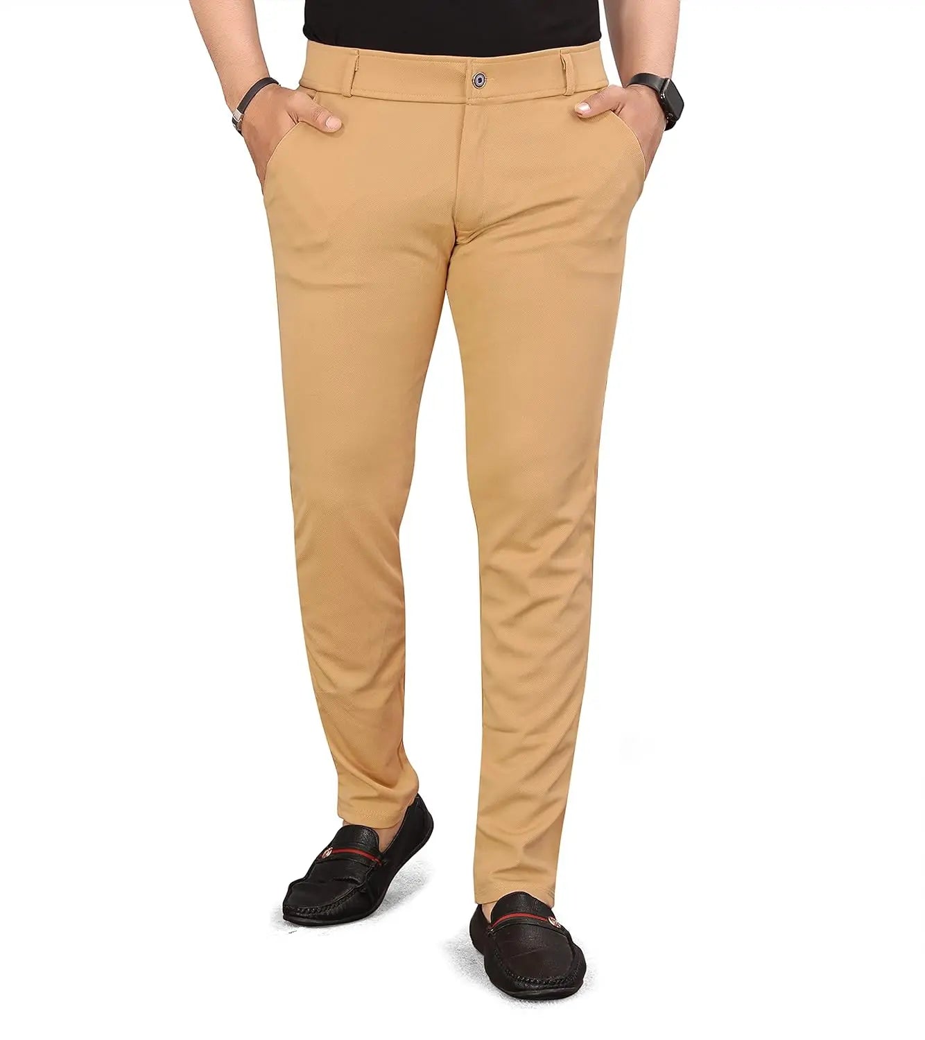 Black And Khaki Combo trouser pants