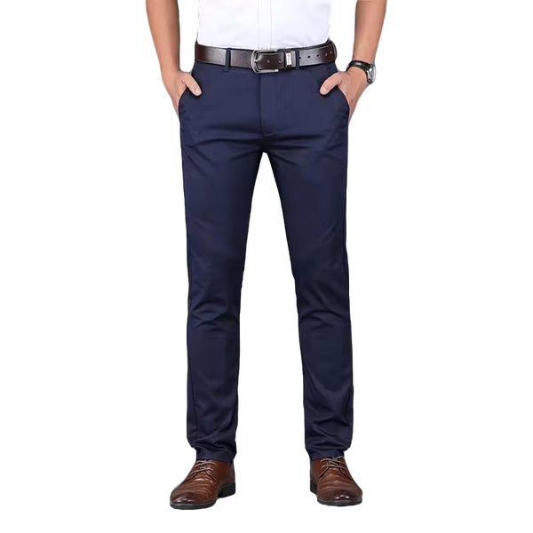 Black And Navy Blue Trouser Pants Combo For Mens (Pack Of 02)