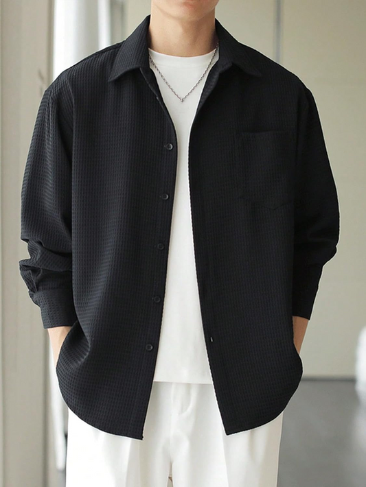 Casual Stylish Polycotton Regular Formal Shirt  | Relaxed Fit Textured Shirt