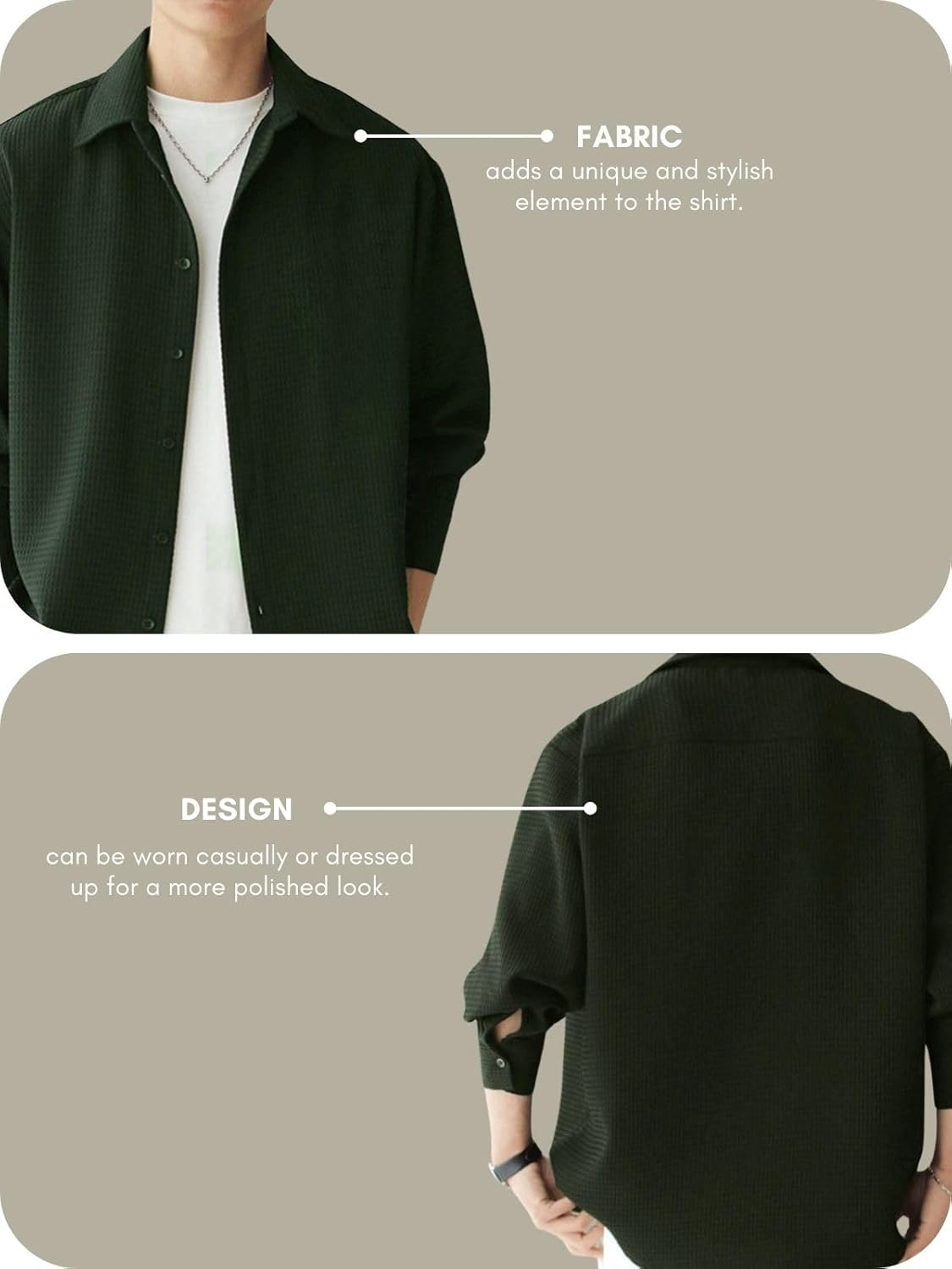 Casual Stylish Polycotton Relaxed Fit Formal Shirt  | Relaxed Fit Textured Shirt For Mens